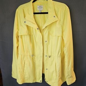 St. John's Bay Fully Lined Yellow Utility Jacket Size XL